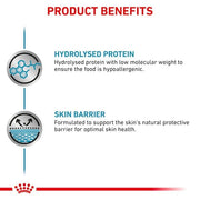 Royal Canin Veterinary Hypoallergenic Mousse | 12 x 400 g | Mangime dietetico completo per cani adulti | Con proteine idrolizzate | Per il supporto della barriera cutanea