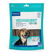 Virbac VeggieDent - Strisce da masticare per cani di taglia media (da 10 a 30 kg), 15 strisce