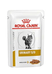 Royal Canin Veterinary Urinary S/O | Confezione Doppia | 2 x 12 x 85 g | Alimento dietetico completo per gatti | Per la dissoluzione dei calcoli di struvite | Basso indice RSS | Bocconcini in salsa