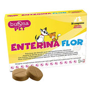 Buona Pet Enterina Flor 20 Compresse Riduzione dei disturbi acuti dell?Assorbimento intestinale Durante Le diarree Acute e i periodi di convalescenza successivi