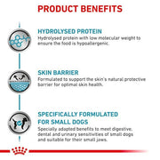 Royal Canin Veterinary Hypoallergenic Small Dogs | 1 kg | Alimento dietetico Completo per Cani Adulti di Piccola Taglia | per ridurre Le manifestazioni di intolleranza ai nutrienti