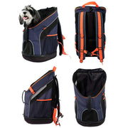 RONGJJ Viaggio Portatile Zaino per Cane Gatto, Zaino Animali Leggero E Traspirante, per Viaggio E Campeggio All'aperto (carico Massimo 8 kg) Portatile