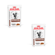 Royal Canin Veterinary Gastrointestinal | Confezione Doppia | 2 x 12 x 85 g | Cibo umido per gatti adulti | Pezzi fini in salsa | Per i disturbi dell'assorbimento intestinale