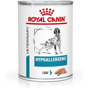 Royal Canin Veterinary Hypoallergenic Mousse | 12 x 400 g | Mangime dietetico completo per cani adulti | Con proteine idrolizzate | Per il supporto della barriera cutanea