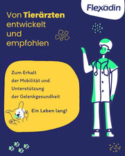 Flexadin ? Young Dog Mini| Per articolazioni sane di cani da ragazzo fino a 10 kg | con glucosamina, condroitina, omega-3 & artiglio del diavolo ? 60 colli per articolazioni