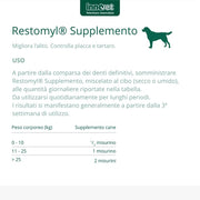 Innovet Restomyl Supplemento, Migliora l'alito. Controlla e previene la Placca e Il Tartaro dei Cani - Flacone da 60g