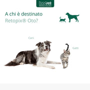 Innovet Retopix OTO Gocce Auricolari ad Azione lenitiva, igienizzante e ceruminolitica per Cani e Gatti, Calma l' Arrossamento e previene Cattivo Odore - Confezione con flacone contagocce 15 ml