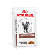 Royal Canin Veterinary Gastrointestinal | Confezione Doppia | 2 x 12 x 85 g | Cibo umido per gatti adulti | Pezzi fini in salsa | Per i disturbi dell'assorbimento intestinale