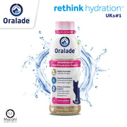 Oralade - Advanced RF+, supporto per la reidratazione orale per gatti - Formula isotonica ad azione rapida - Supporto renale e urinario - Gusto naturale di pollo - Altamente appetibile - Per tutte le