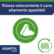 ADAPTIL? Chew - Snack Naturali Calmanti - 30 Pezzi - Tranquillante e Antistress per Cani Agitati Iperattivi, Rilassamento per Viaggi e Momenti Stressanti