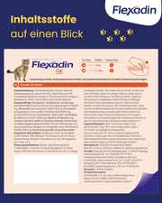 Flexadin? Cat | Per la salute delle articolazioni dei gatti | con glucosamina, condroitina, omega-3 & artiglio del diavolo ? 60 colli articolari