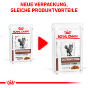 Royal Canin Veterinary Gatrointestinal Moderate Calorie | Confezione Doppia | 2 x 12 x 85 g | Alimento dietetico completo per gatti | Per alleviare i disturbi acuti dell'assorbimento intestinale