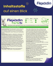 Flexadin ? Young Dog Mini| Per articolazioni sane di cani da ragazzo fino a 10 kg | con glucosamina, condroitina, omega-3 & artiglio del diavolo ? 60 colli per articolazioni