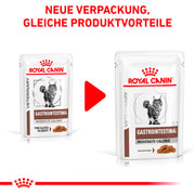 ROYAL CANIN Veterinary Gatrointestinal Moderate Calorie | 12 x 85 g | Alimento dietetico Completo per Gatti | per alleviare i disturbi acuti dell'assorbimento intestinale