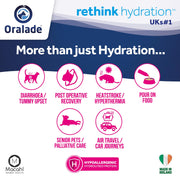 Oralade - Advanced RF+, supporto per la reidratazione orale per gatti - Formula isotonica ad azione rapida - Supporto renale e urinario - Gusto naturale di pollo - Altamente appetibile - Per tutte le