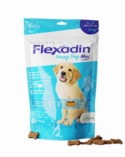 Flexadin? Young Dog Maxi, per articolazioni sane di cani da ragazzo a partire da 10 kg, con glucosamina, condroitina, omega-3, artiglio del diavolo ? 60 colli per articolazioni